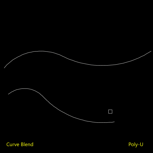 Curves blend gradient preview