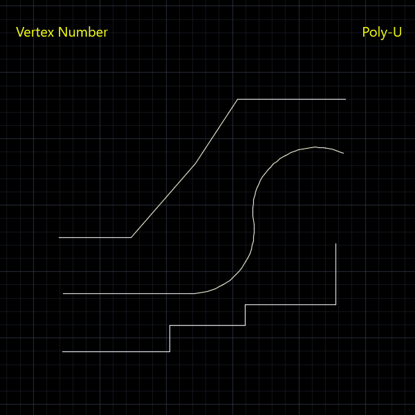 Output curve vertexes list and number preview