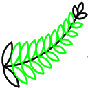 Similar shape gradient icon