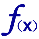 Mathematical formula curve icon