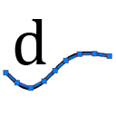 Divide polyline by equidistant distance icon