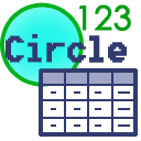 Output circles to list and number icon