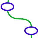 Spline connection vertically icon
