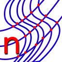 Multiple curves intersection or Split icon
